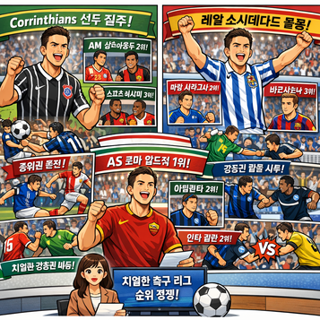 브라질 코린치안스 압도적 1위 질주프리메라 레알 소